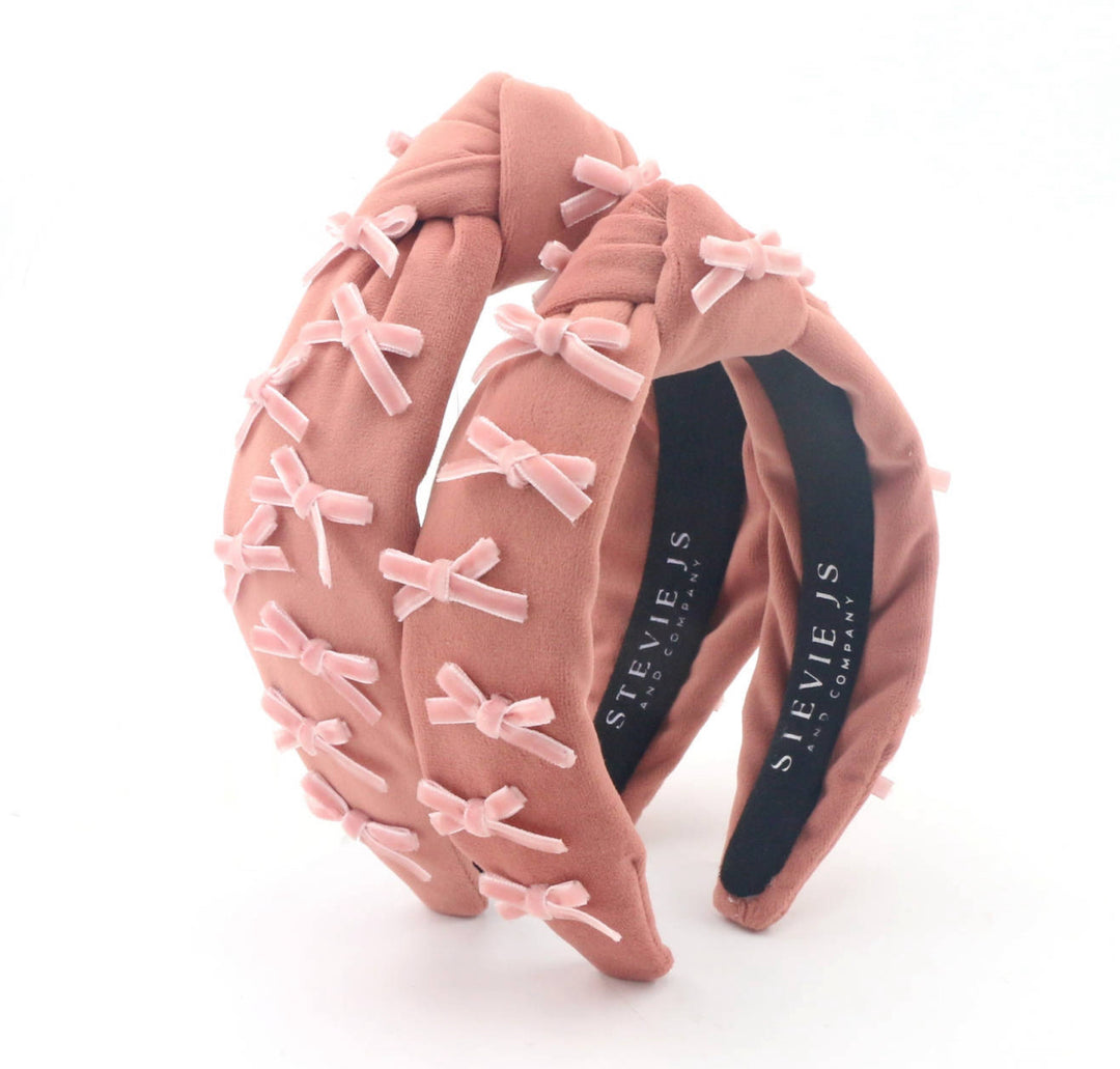 Rosey Bows Knotted Headband Stevie Js & Co