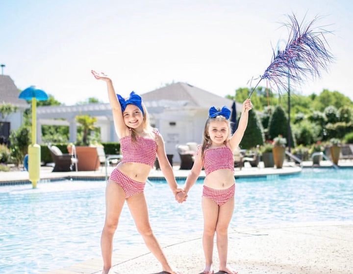 "ocean" blue swim bow  StevieJs