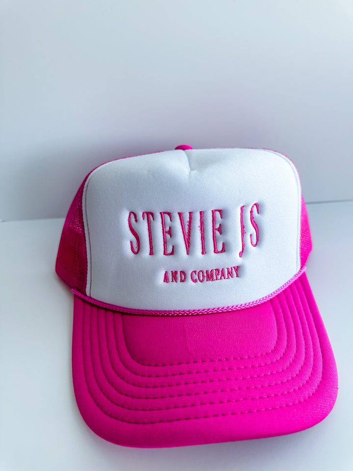 Stevie Js Logo Mesh Trucker Hat  Stevie Js & Co