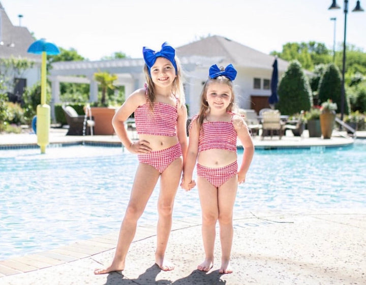 "ocean" blue swim bow  StevieJs