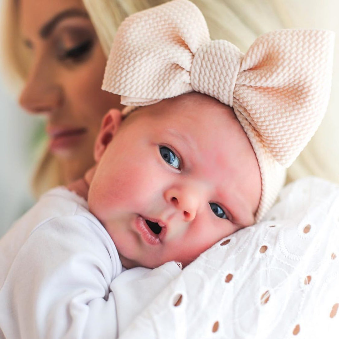 champagne "chandler" newborn headwrap Newborn Stevie J's & Co.