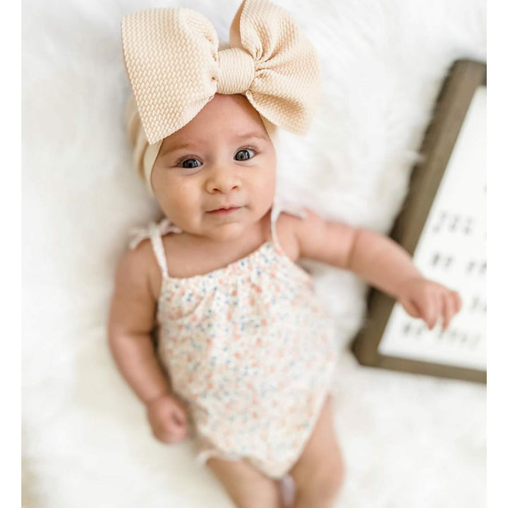 champagne "chandler" newborn headwrap Newborn Stevie J's & Co.