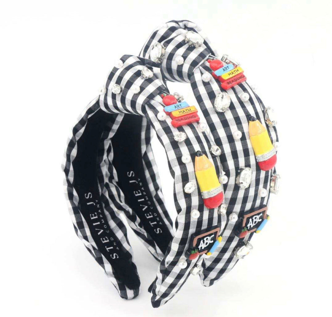 Back To School Knotted Headband Stevie Js & Co