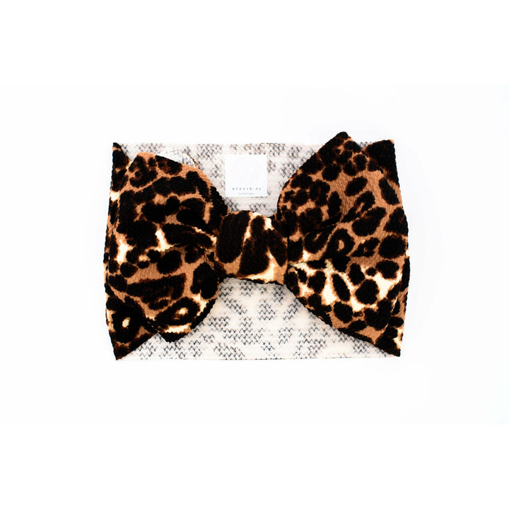 leopard "chandler" headwrap Stretch Wrap Stevie J's