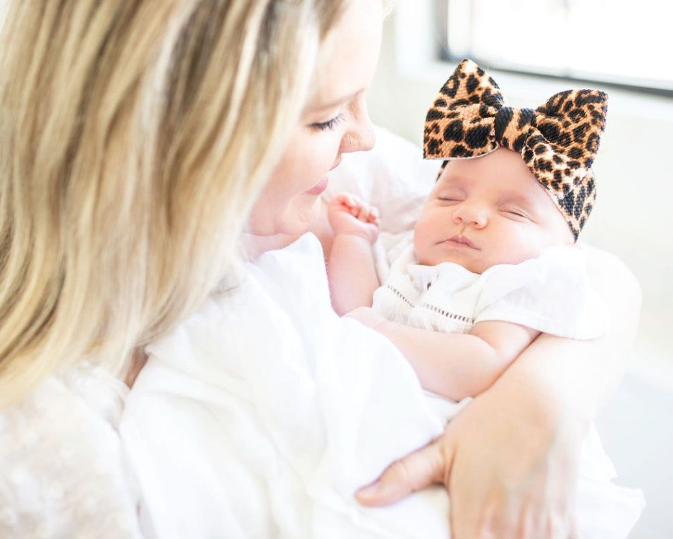 leopard "chandler" newborn headwrap Newborn Stevie J's Newborn