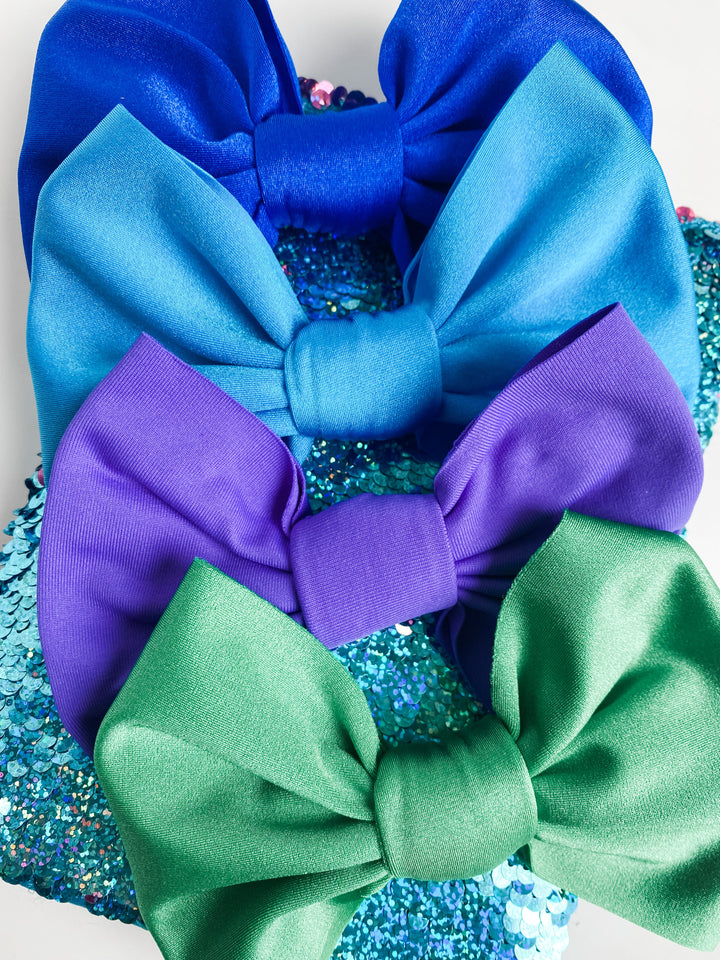 "tropical" green swim bow  StevieJs