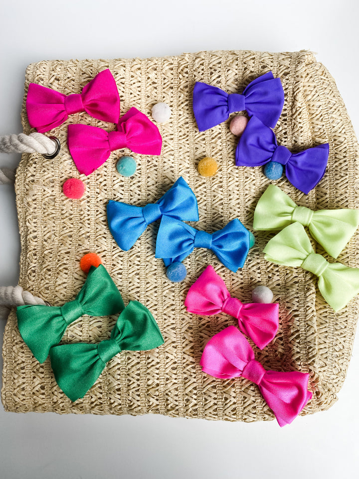 "seaside" blue swim bow  StevieJs