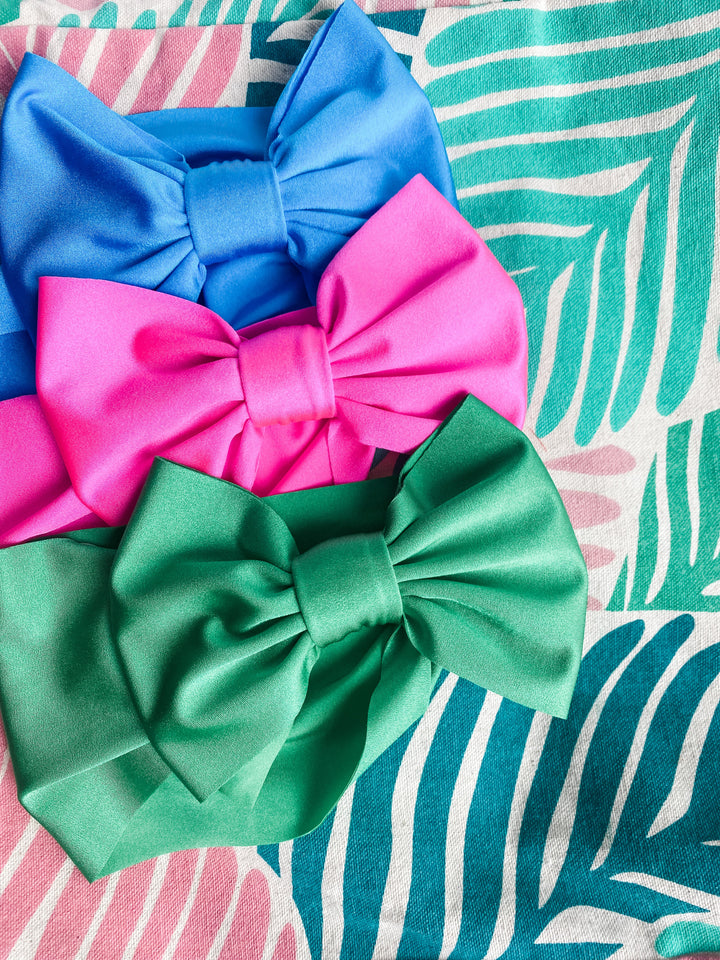 "seaside" blue swim bow  StevieJs