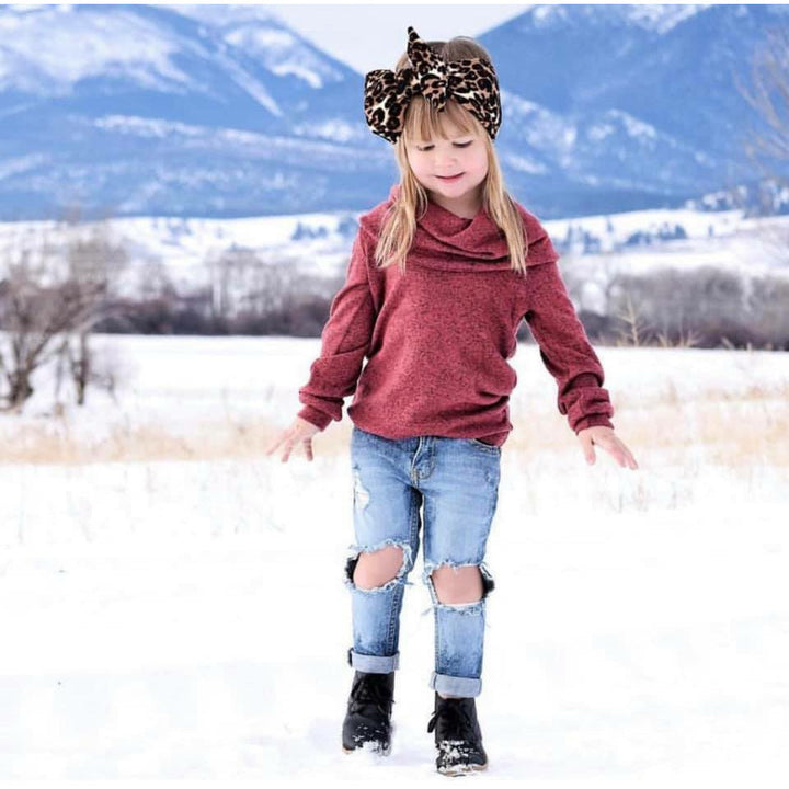 leopard "chandler" headwrap Stretch Wrap Stevie J's Toddler