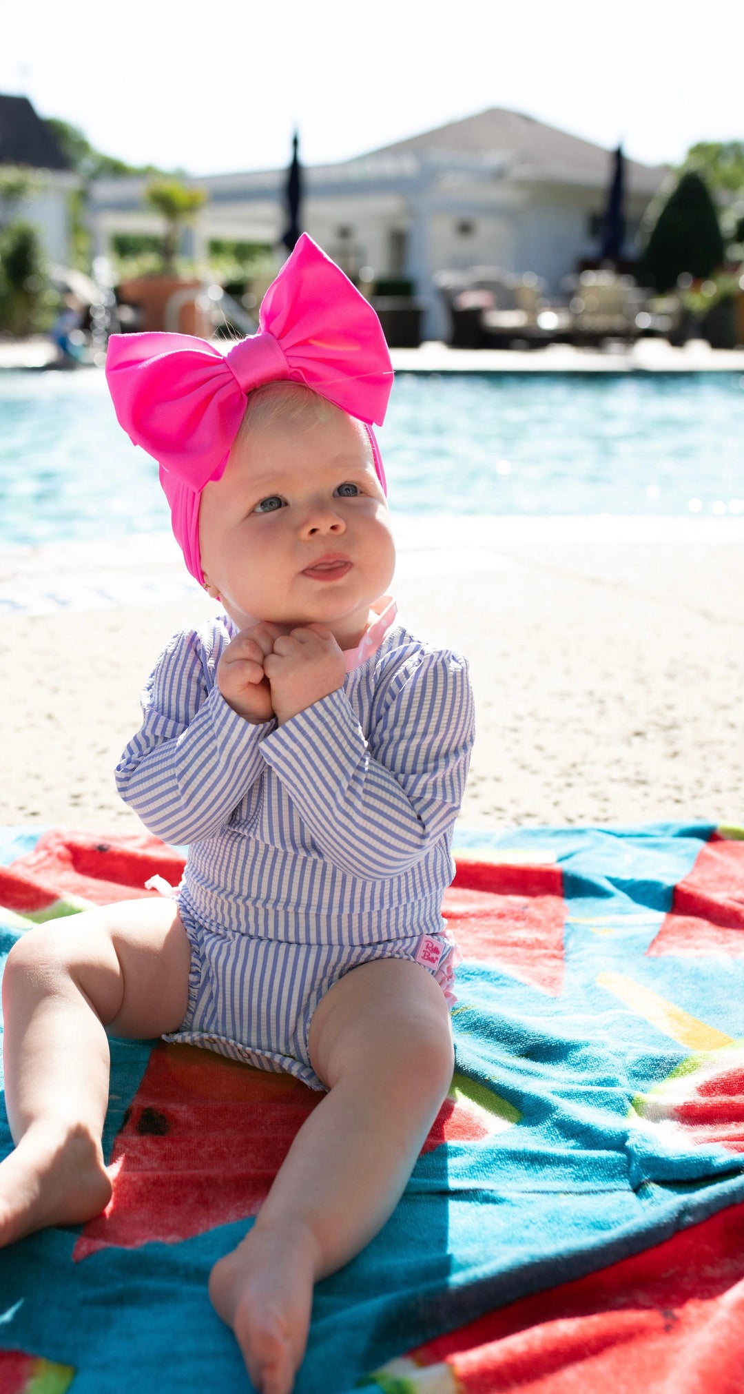 "flamingo" pink swim collection  Stevie Js & Co Baby