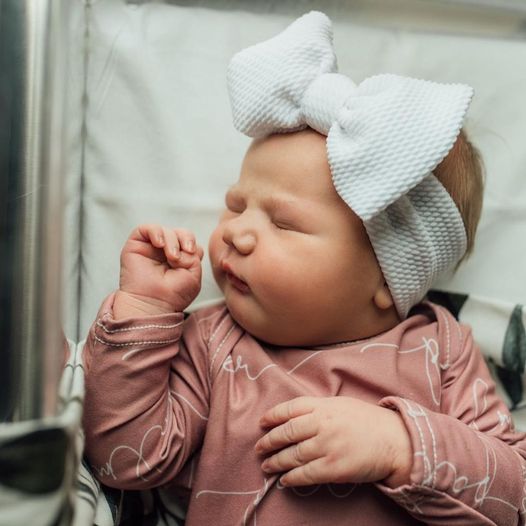 white "chandler" newborn headwrap Newborn Stevie J's