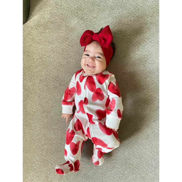 deep red "chandler" newborn headwrap Newborn Stevie J's