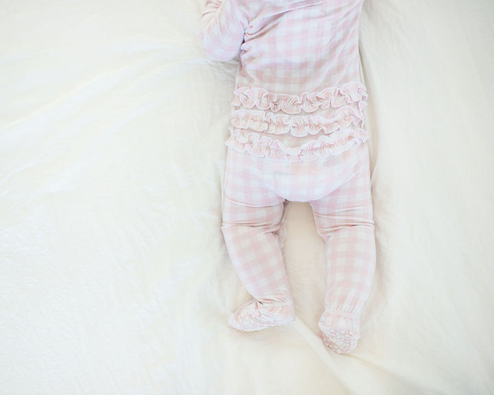 "Pink Gingham" Convertible One Piece Romper  StevieJs