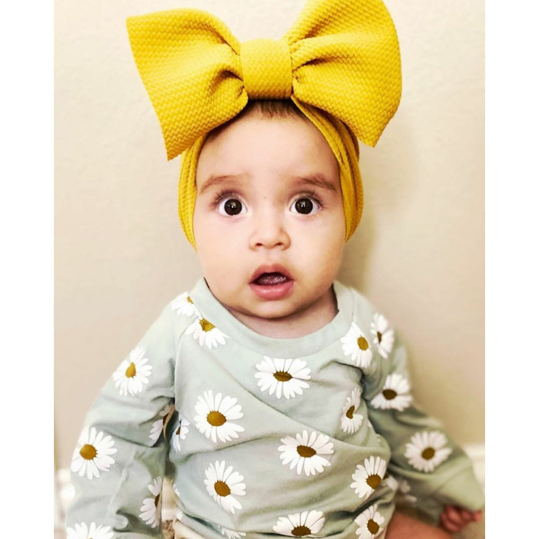 mustard "chandler" headwrap Stretch Wrap Stevie J's
