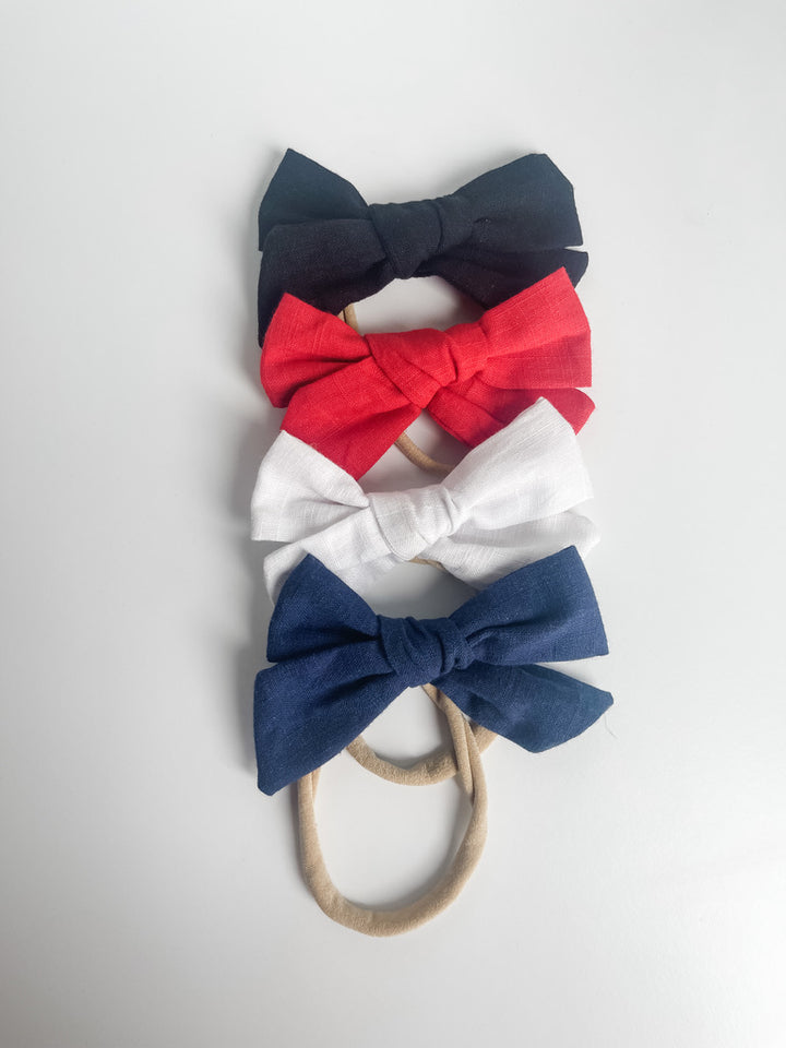 BUNDLE: midnight, firecracker, cotton, & denim "little linen"  StevieJs
