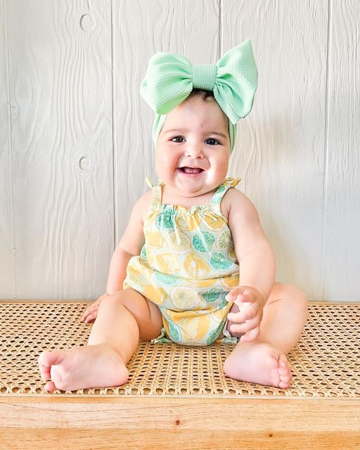 seafoam "chandler" Headwrap toddler & baby Stevie Js & Co.