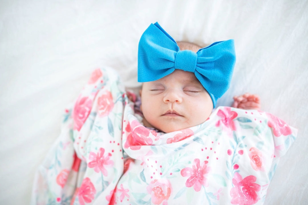 peacock "comfort" newborn headwrap Newborn Stevie J's