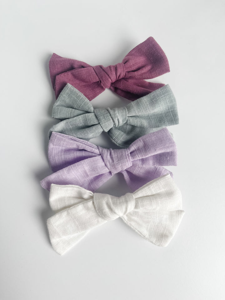 BUNDLE: amethyst, mist, iris, & coconut "little linen"  StevieJs