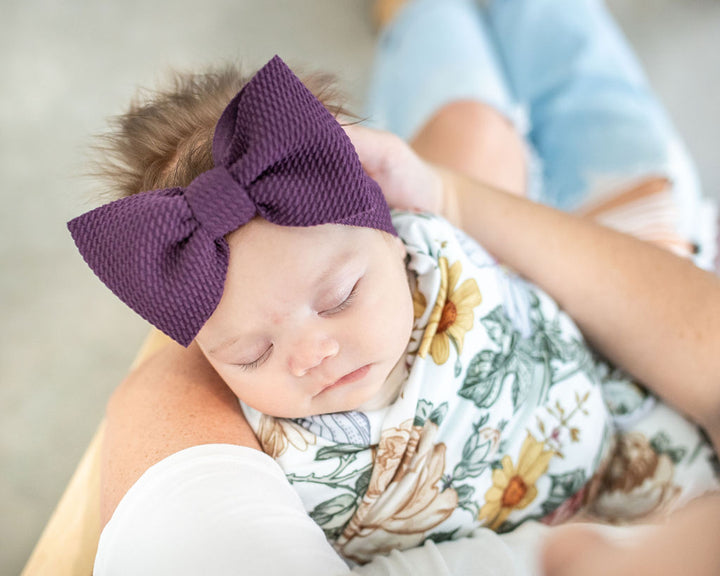 plum "chandler" newborn headwrap Newborn Stevie J's