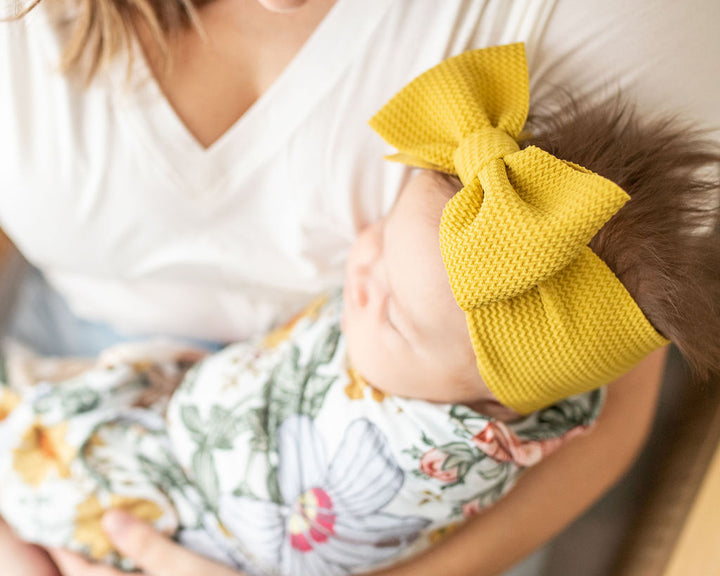mustard "chandler" newborn headwrap Newborn Stevie J's
