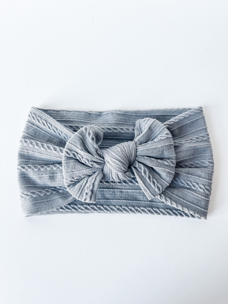 gray "cable knit" nylon knot StevieJs