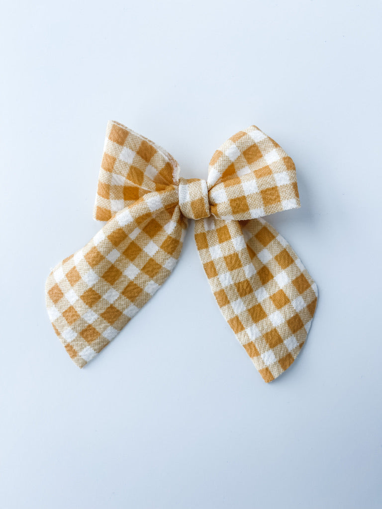 mustard gingham "julia" medium sailor StevieJs