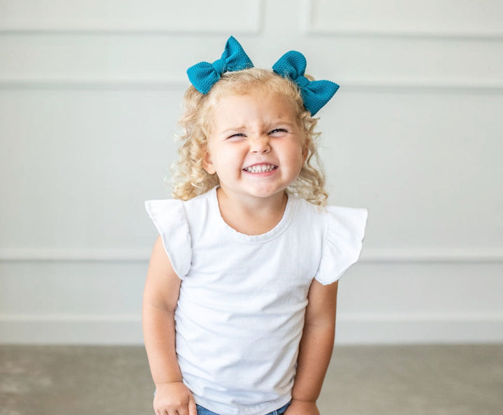 teal "chandler" clip set schoolgirl Stevie J's & Co. Mini