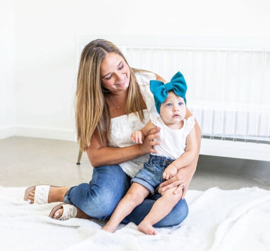 teal "chandler" headwrap Headwrap toddler & baby Stevie J's