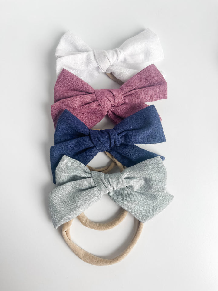 BUNDLE: cotton, amethyst, denim, & mist "little linen"  StevieJs