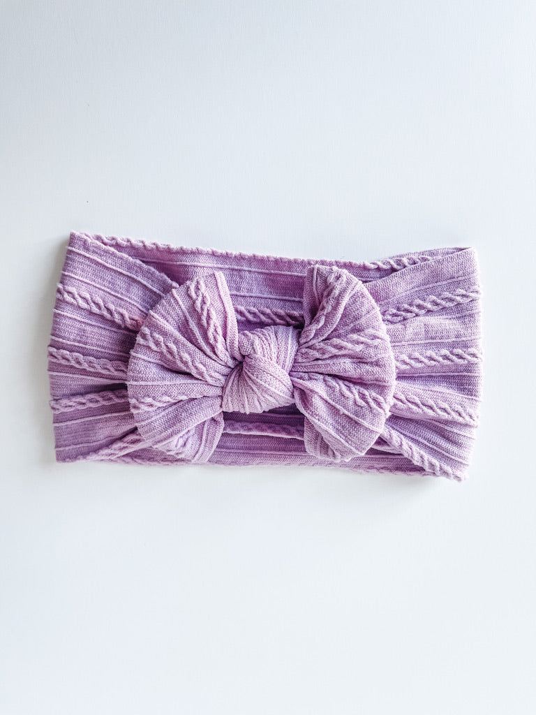 lavender "cable knit" nylon knot StevieJs