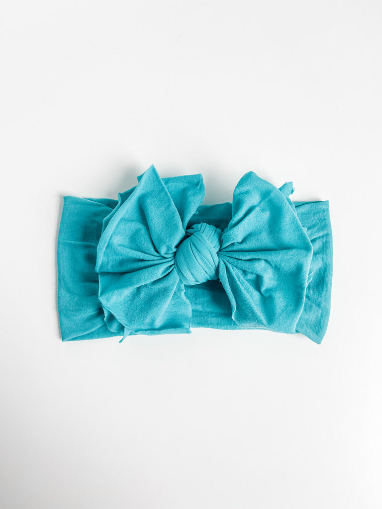 Turquoise BIG Nylon Knot Headwrap StevieJs
