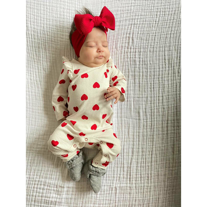 deep red "chandler" newborn headwrap Newborn Stevie J's