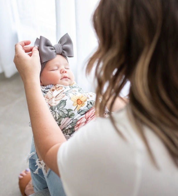 taupe "chandler" newborn headwrap Newborn Stevie J's