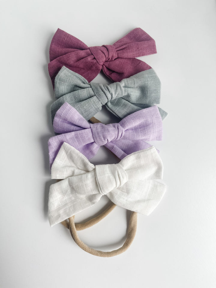 BUNDLE: amethyst, mist, iris, & coconut "little linen"  StevieJs