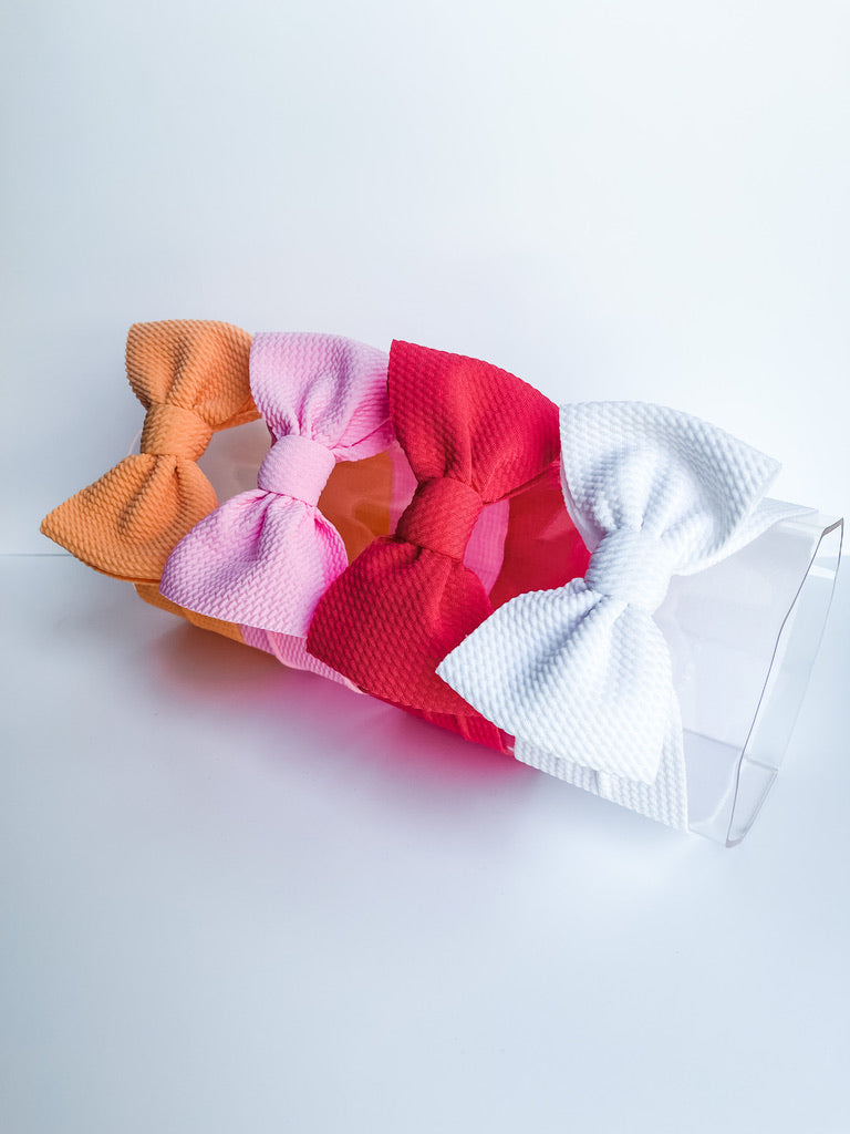 Orange Marmalade, Ballerina, Coral, & White “Chandler” NEWBORN Bundle (4) StevieJs