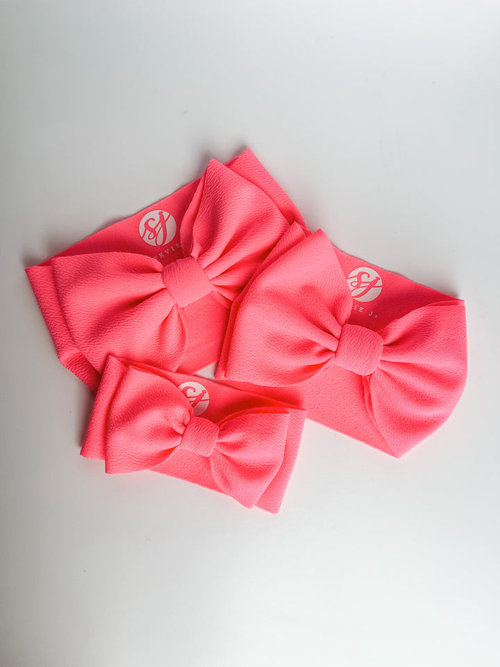 neon pink "julia" headwrap headwrap Stevie J's