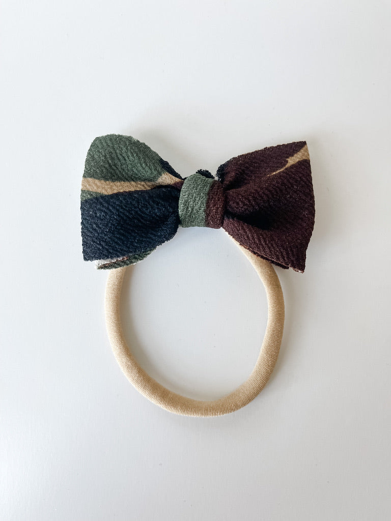 camo "julia" mini bow on nylon StevieJs