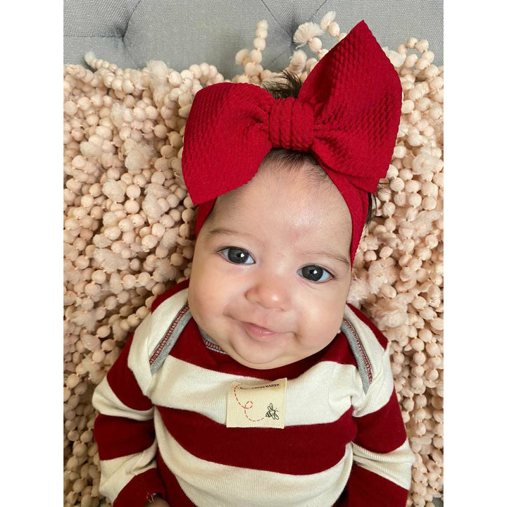 deep red "chandler" newborn headwrap Newborn Stevie J's