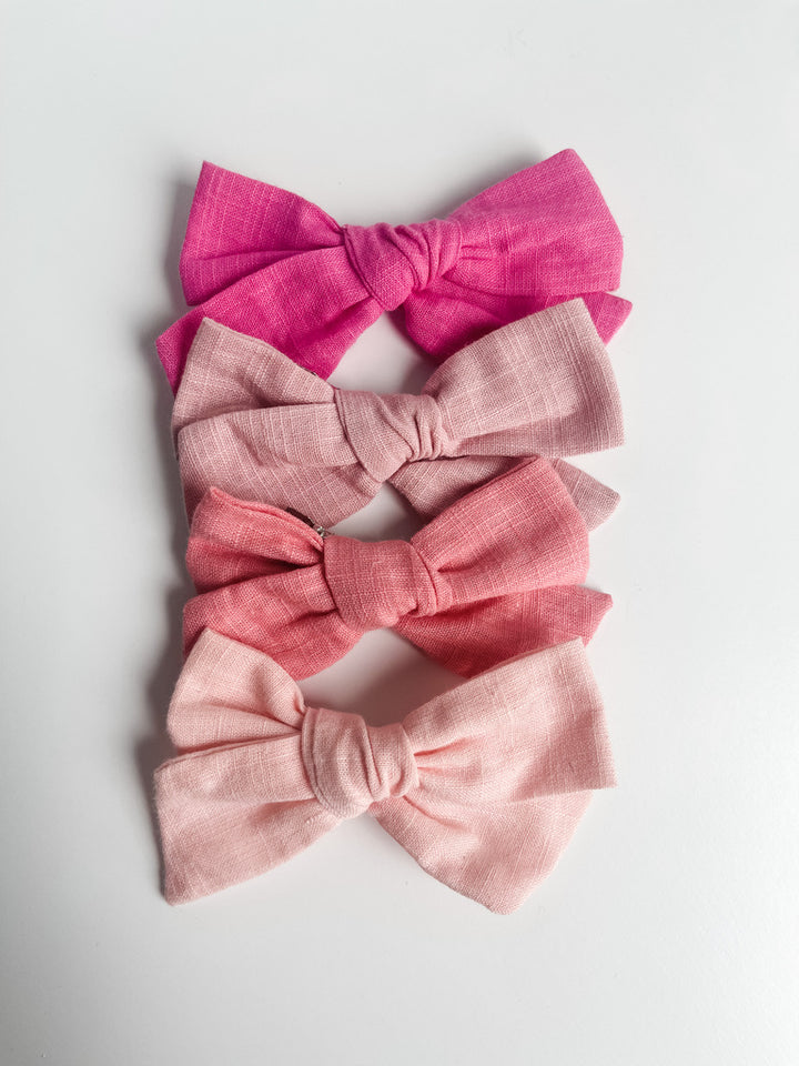 BUNDLE: watermelon, mauve, blossom, & bubblegum "little linen"  StevieJs