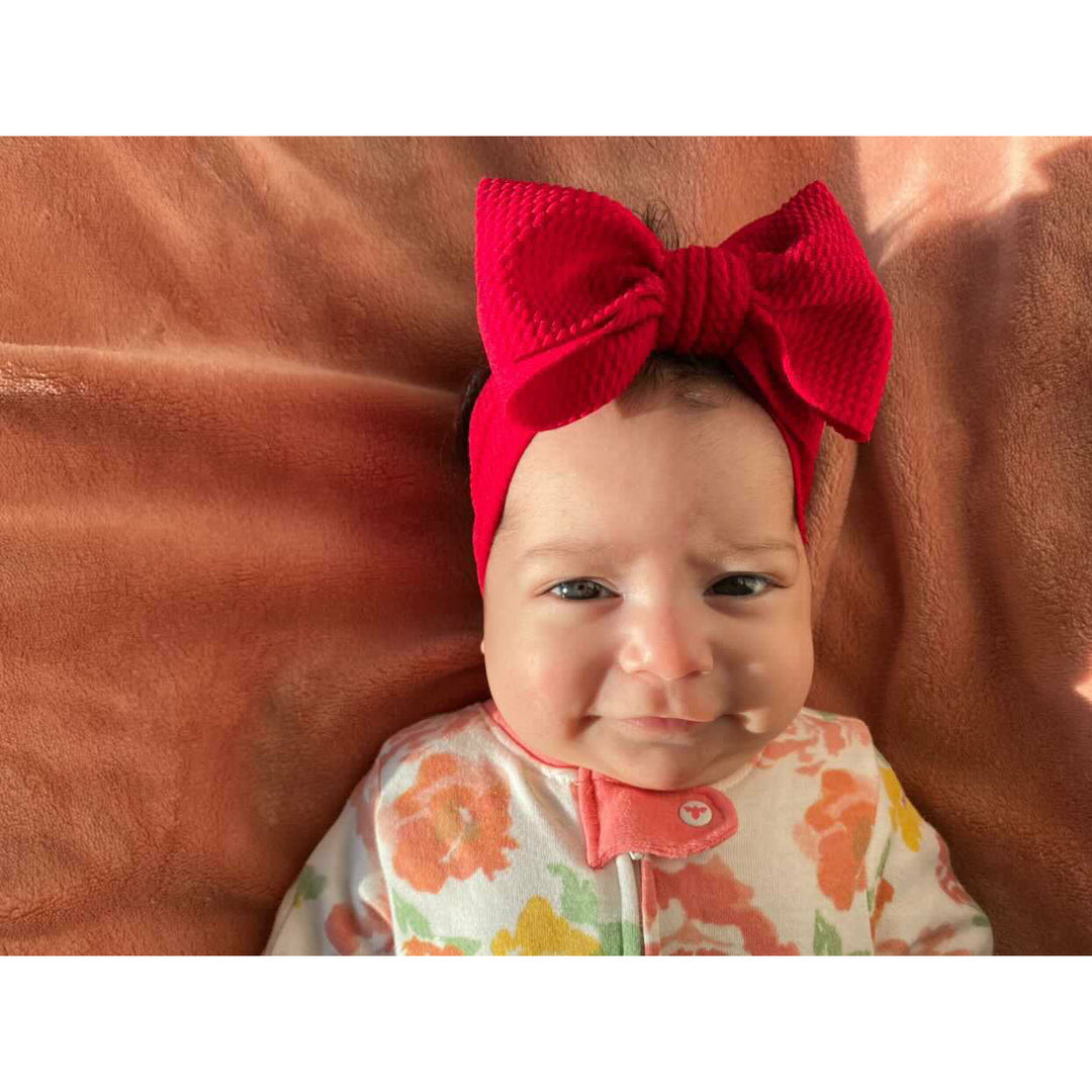 deep red "chandler" newborn headwrap Newborn Stevie J's