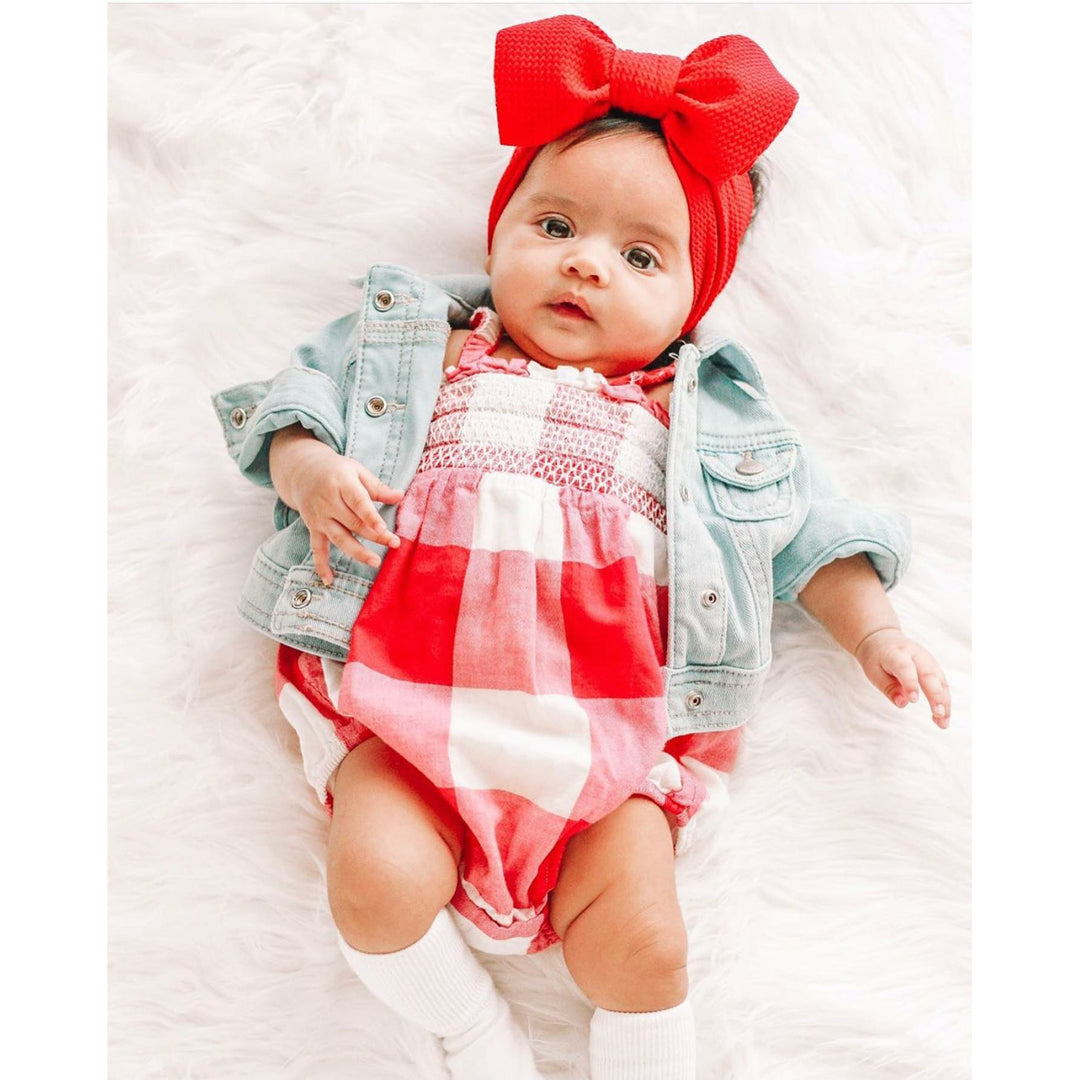 apple red "chandler" newborn headwrap Newborn Stevie J's & Co.