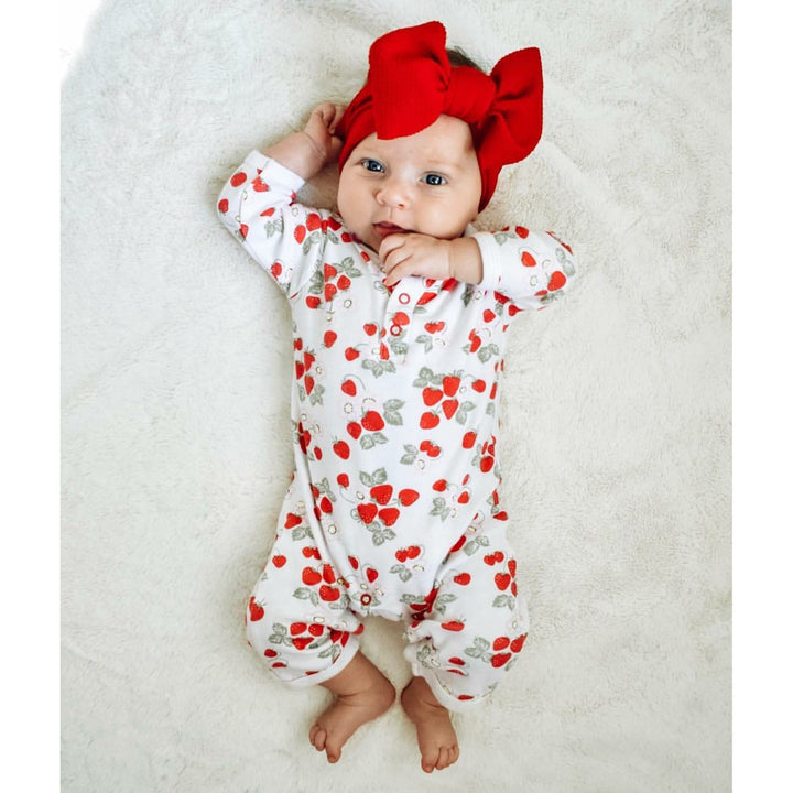 apple red "chandler" newborn headwrap Newborn Stevie J's & Co.