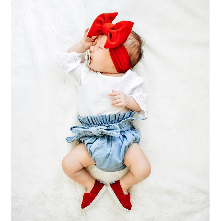 apple red "chandler" newborn headwrap Newborn Stevie J's & Co.