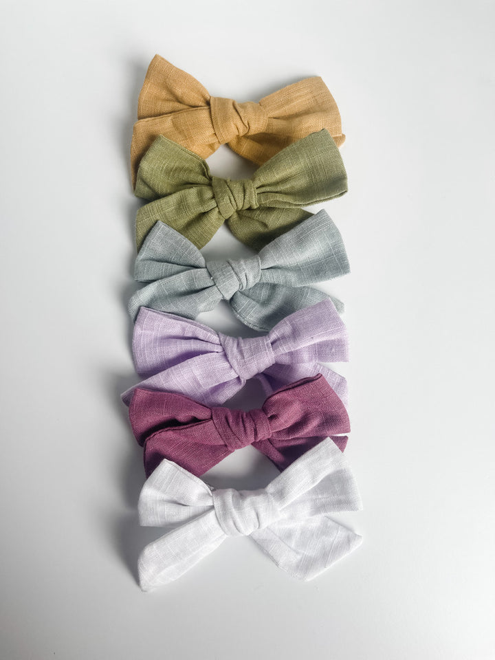 BUNDLE: honey, olive, mist, iris, amethyst, & cotton "little linen"  StevieJs
