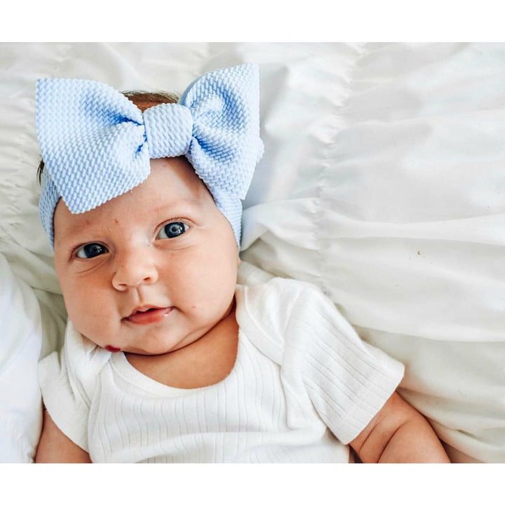 baby blue "chandler" newborn headwrap Newborn Stevie J's