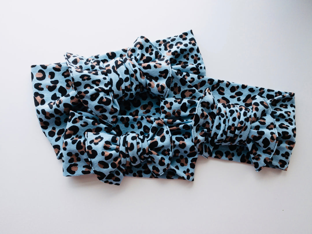 blue sassy leopard "butter knot" StevieJs