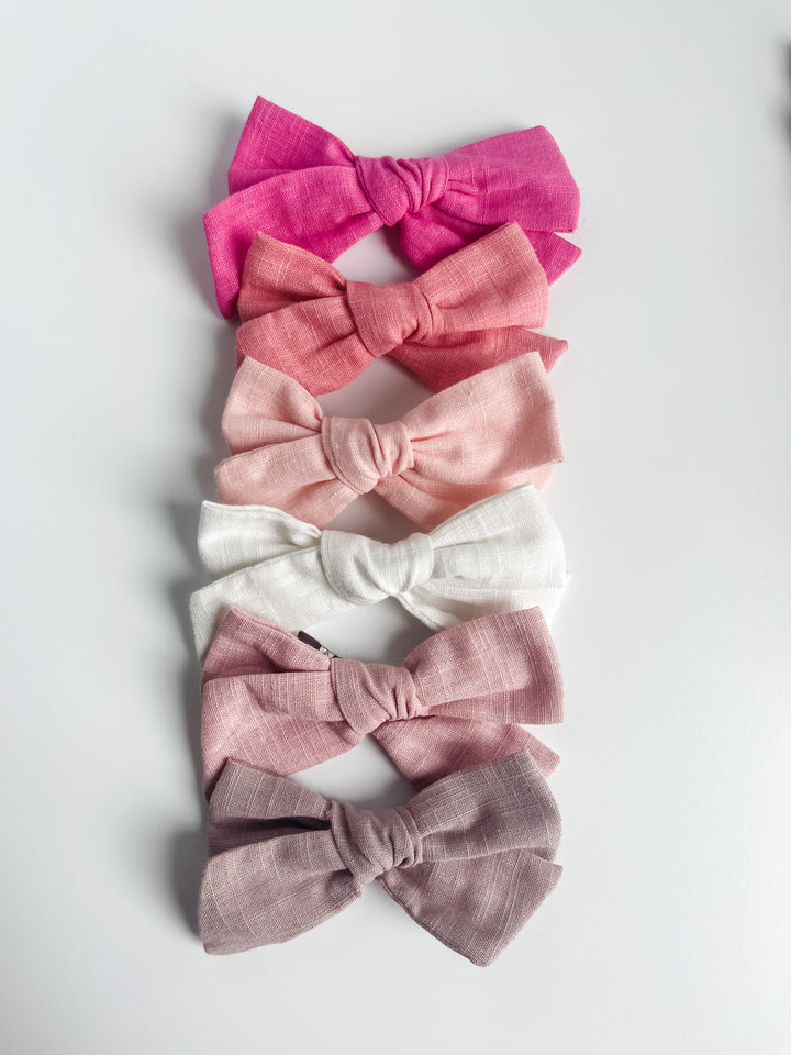 BUNDLE: watermelon, blossom, bubblegum, coconut, mauve, & thistle "little linen"  StevieJs