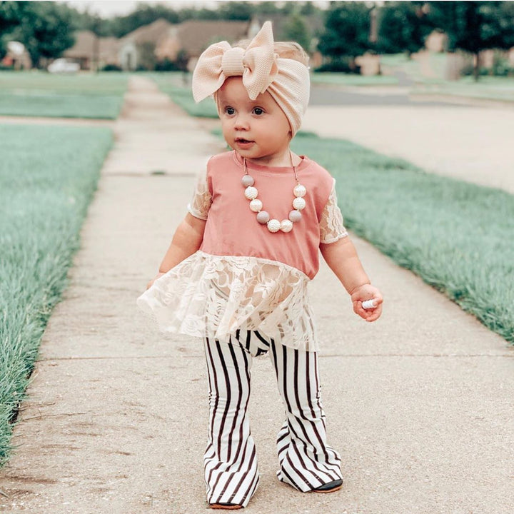 champagne "chandler" headwrap Headwrap toddler & baby Stevie Js & Co.