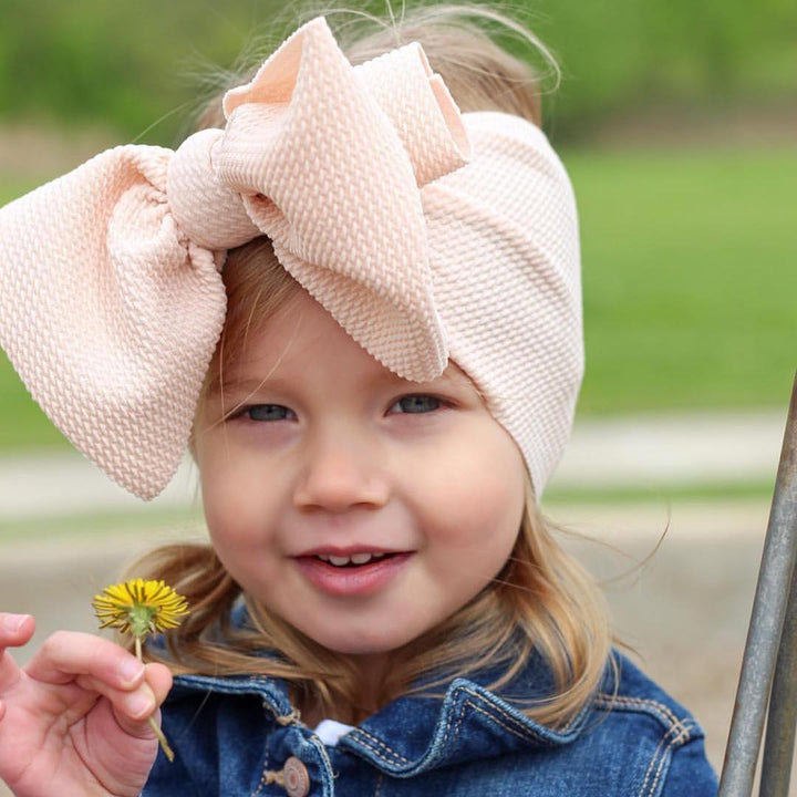 champagne "chandler" headwrap Headwrap toddler & baby Stevie Js & Co.