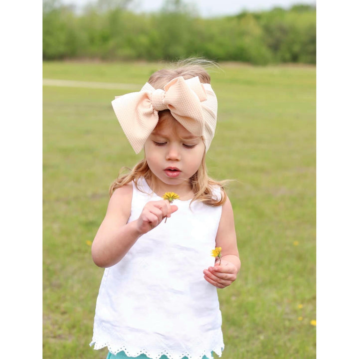 champagne "chandler" headwrap Headwrap toddler & baby Stevie Js & Co. Toddler